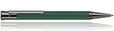 Otto Hutt Design 04 Ballpoint Pens in Sage Green / Ruthenium
