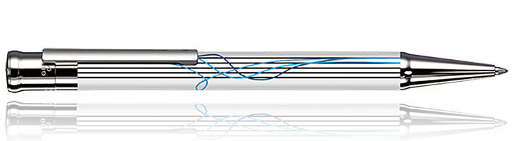 Scribble White / Platinum Otto Hutt Design 04 Ballpoint Pens