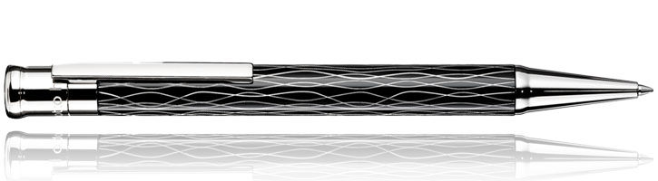 Wave Black / Platinum Otto Hutt Design 04 Ballpoint Pens
