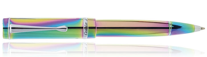 Rainbow Ballpoint Pen Steel *THIN* Multi Color~Refillable~BEAUTIFUL PEN!!