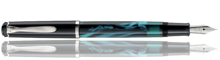 Pelikan 205 Petrol Marbled Fountain Pens
