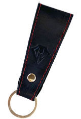 Midnight Red Dee Charles Designs Leather Loop Keychain Executive Gifts & Desk Accessories