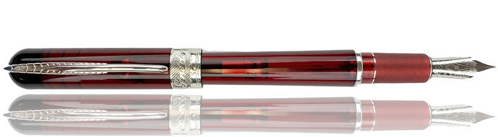 Red Wine Pineider Avatar UR Demonstrator (rubber grip) Fountain Pens