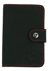 Midnight Red / Refillable Dee Charles Designs Leather Pen Wipe Refillable Pen Care Supplies
