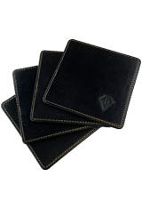 Midnight Gold Dee Charles Designs Ink Coasters (4) Executive Gifts & Desk Accessories