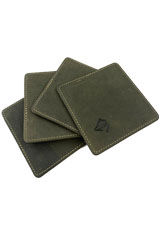 Olive Gold Dee Charles Designs Coasters (4) Executive Gifts & Desk Accessories
