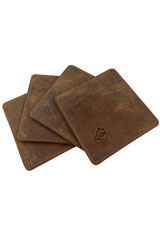 Saddle Brown Dee Charles Designs Coasters (4) Executive Gifts & Desk Accessories