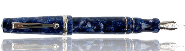 Impero (Blue-Lt. Grey / Palladium) Maiora Aventus Fountain Pens