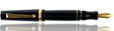 Maiora Aventus Fountain Pens in Onice (Mirror Black / Gold)