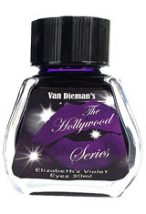 Elizabeth's Violet Eyes Van Diemans Ink The Hollywood Series 30ml Fountain Pen Ink