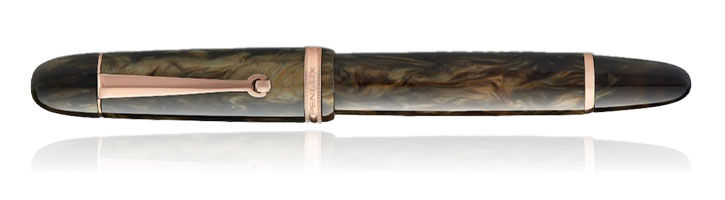 Brown Wave / 18k Penlux Masterpiece Grande Wave Limited Edition Fountain Pens