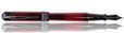 Pineider Avatar UR Black Edition Fountain Pens in Wine Red