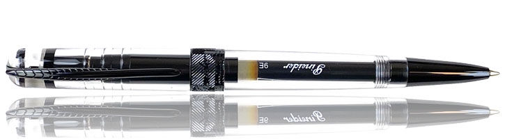Clear Pineider Avatar UR Black Edition Ballpoint Pens