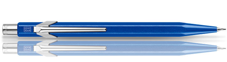 Blue Metal-X Caran dAche 849 Classic Mechanical Pencils