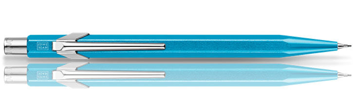Turquoise Metal-X Caran dAche 849 Classic Mechanical Pencils