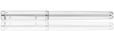 Waldmann Liberty 18kt nib Fountain Pens in Platinum Pinstripe