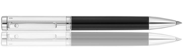Pinstripe / Black Lacquer Waldmann Liberty Rollerball Pens