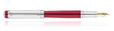 Waldmann Grandeur Fountain Pens in Pinstripe/Burgundy 18kt