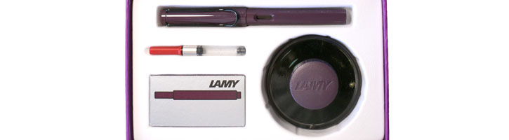 Violet Blackberry Lamy Special Edition Safari Gift Set Ink and Fountain Pens