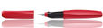 Pelikan Twist Fountain Pens in Fiery Red