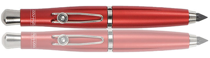 Red with Silver Koh-i-Noor Clutch Lead Holder Mechanical Pencils