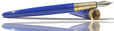 Ferris Wheel Press Brush Fountain Pens in Cerulean Midnight