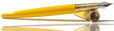 Ferris Wheel Press Brush Fountain Pens in Sunset Yellow