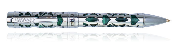 Green Conklin Endura Deco Crest Ballpoint Pens