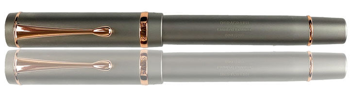 Brushed Titanium / Rose Gold Conklin Brushed Titanium Duragraph Exclusive Fountain Pens