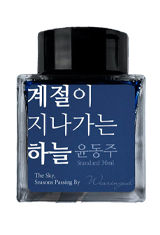 The Sky, Seasons Passing By (Shading) Wearingeul Yun Dong Ju Literature Collection 30ml Fountain Pen Ink