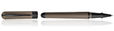 Pineider Avatar UR Matte Black Rollerball Pens in Stone