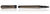 Pineider Avatar UR Matte Black Rollerball Pens in Stone