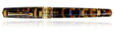 Leonardo Officina Italiana Momento Zero Grande Mosaico Fountain Pens in Anemone (Gold trim)