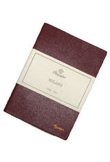 Red Wine, Medium Pineider Milano Leather Memo & Notebooks