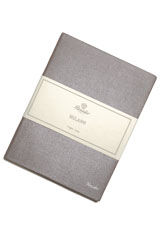 Silver Streak, Medium Pineider Milano Leather Memo & Notebooks