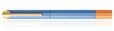 Ystudio Glamour Evolve BiHex Rollerball Pens in Blue Gin