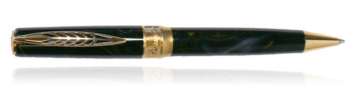 Midnight Black/Gold trim Pineider La Grande Bellezza Rocco Ballpoint Pens