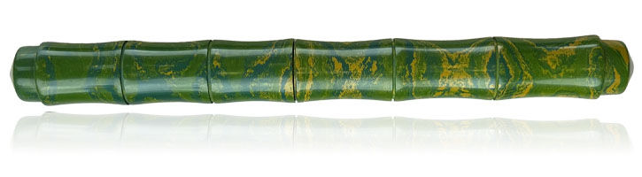 Green Yellow Ranga Bamboo Fountain Pens
