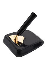 Black Platinum Desk Stand Pen Rests & Display Cases