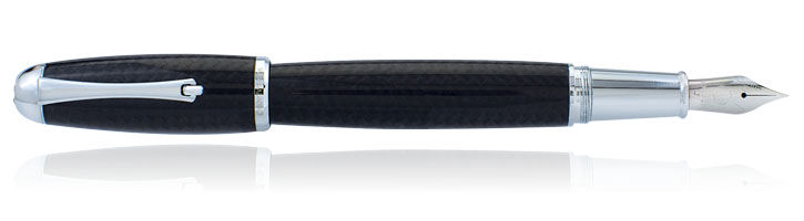 Carbon Fiber / Chrome Monteverde SUPERMEGA™ Carbon Fiber Fountain Pens