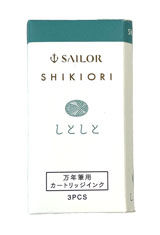 Shitoshito (Spring rain) Sailor Shikiori Sound of Rain Cartridge (3pk) Fountain Pen Ink