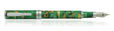 Conklin Stylograph Mosaic Fountain Pens in Green/Brown