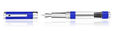 Diplomat Nexus Fountain Pens in Demo Blue / Chrome