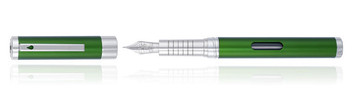 Green / Chrome Diplomat Nexus Fountain Pens