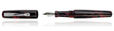 Ranga Markandeya Fountain Pens in Black/Red