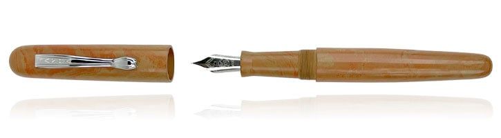 Orange/Cream Ebonite Ranga Samurai Fountain Pens
