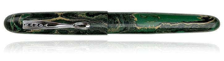 P24 Black/White/Green Ranga Samurai Fountain Pens