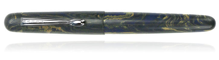 P26 Black/White/Blue Ranga Samurai Fountain Pens