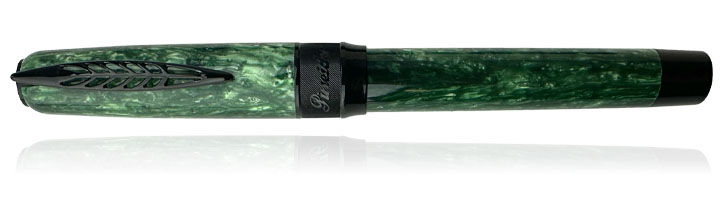Green/Black trim Pineider LGB Rocco Fountain Pens