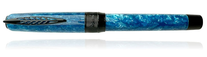 Turquoise/Black trim Pineider LGB Rocco Fountain Pens